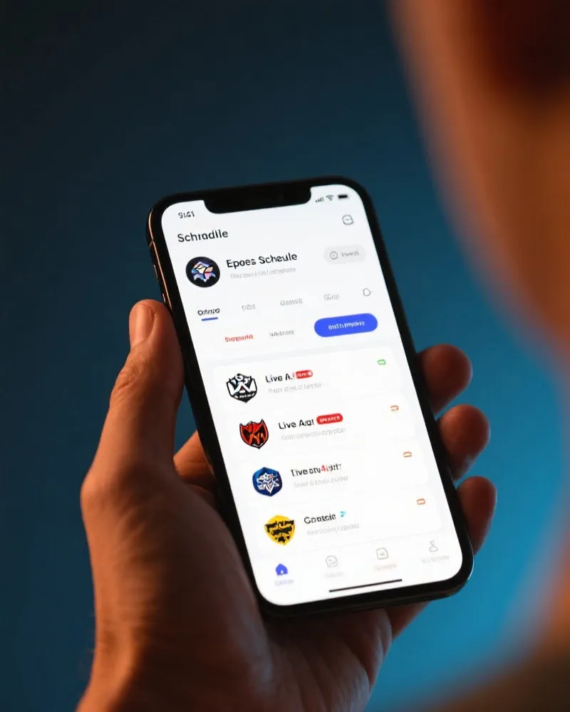 LCP赛程App移动端展示